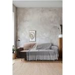 Pamuklu Kaymaz Koltuk Çekyat Örtüsü&koltuk Şalı 170 x 210 - Antrasit - 170 x 210 cm