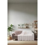 Pamuklu Kaymaz Koltuk Çekyat Örtüsü&koltuk Şalı 170X210 - Ekru - 170 x 210 cm