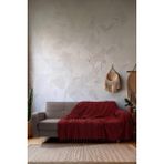 Pamuklu Kaymaz Koltuk Çekyat Örtüsü&koltuk Şalı 170X210 - Kırmızı - 170 x 210 cm