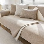 Pamuklu Keten Kanepe Örtüsü Mat Dört Mevsim Evrensel Kaymaz Kanepe Minderi Havlu Oturma Odası Kanepe Örtüsü Ev Dekoru, A3 kanepe havlusu, L 90x210cm 1 adet