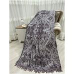 Pamuklu Koltuk - Çekyat Örtüsü 170X220 Alaca Bordo - 170 x 220 cm