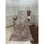Pamuklu Koltuk - Çekyat Örtüsü 170X220 Alaca Kahverengi Kaydırmaz Koltuk Şalı - 170 x 220 cm