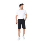 Pamuklu Örme Slim Fit Erkek Şort (Siyah, M)