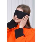Pamuklu Sauna Suit Uyku Göz Maskesi Yıkanabilir Siyah Uyku Bandı Rahat ve Esnek Kullanım İçin