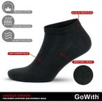 Pamuklu Sneaker Çorap 3009 - Beyaz - Siyah - Gri - 39 - 42