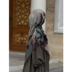 Pamuklu Soft Erva Desen Eşarp-Acı Kahve