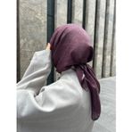 Pamuklu Soft İnci Desen Eşarp-Vişne Çürüğü