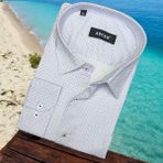 Pamuklu Uzun Kollu Beyaz Erkek Gömlek (Regular Kalıp) - 4XL