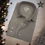 Pamuklu Uzun Kollu Erkek Gömlek (Regular Kalıp) - 4XL - Camel