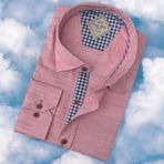 Pamuklu Uzun Kollu Pembe Erkek Gömlek (Slim Fit Kalıp)