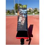 Pamuklu Yeni Nesil Fitness Spor Havlusu - Dijital Baskılı - Hızlı Kuruyan Mikrofiber | Joker - 35 x 90 cm - Siyah