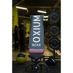 Pamuklu Yeni Nesil Fitness Spor Havlusu - Dijital Baskılı - Hızlı Kuruyan Mikrofiber | Oxium - Siyah - 35 x 90 cm