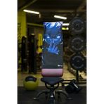 Pamuklu Yeni Nesil Fitness Spor Havlusu - Dijital Baskılı - Hızlı Kuruyan Mikrofiber | Silent - Siyah - 35 x 90 cm
