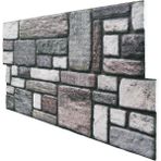 Pan Dekor 5 Adet (2,5m2) Karma Taş Desenli 3 Boyutlu Renkli Strafor Köpük Duvar Kaplama Paneli (KR-317)