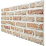 Pan Dekor 5 Adet (2,5m2) x Tuğla Desenli 3 Boyutlu Renkli Strafor Köpük Duvar Kaplama Paneli (BR-550)