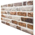 Pan Dekor 5 Adet (2,5m2) x Tuğla Desenli 3 Boyutlu Renkli Strafor Köpük Duvar Kaplama Paneli (BR-563)