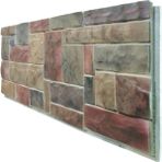 Pan Dekor 5 Adet (3m2) x Tuğla Strafor Dış Cephe Duvar Paneli (DCS-407) - 120 x 50 - Kırmızı - Tekli