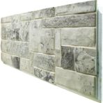 Pan Dekor 5 Adet (3m2) x Tuğla Strafor Dış Cephe Duvar Paneli (DCS-412) - 120 x 50 - Gri - Tekli