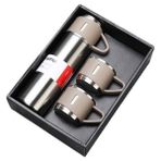 Panada Outdoor Portatif Bardak Paslanmaz Çelik Termos Bardak Seti (Yurt Dışından) - 0,50 lt - Gümüş