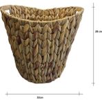 Panalı Naturel Oval Kulplu Derin Sepet Küçük Boy PNL22102S