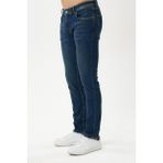 Panama 761-01 Tint Blue Likralı Dar Paça Dar Kesim Erkek Kot Pantolon Mavi - 34 / 32