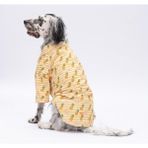 Panama Orta ve Büyük Irk Köpek Gömleği - Köpek Kıyafeti (15 Kg-45 Kg) - Sarı - 4XL