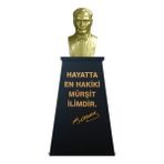 Panapole Atatürk Büstü (85 cm Alüminyum)+ Kaide (120 cm) Lise Modeli