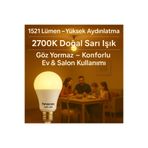 PANASONIC 14W Tasarruflu LED Ampul 1521 Lümen Sarı Işık Göz Yormaz
