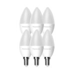 Panasonic 6,5W (50W) Led Mum Ampul Sarı 2700K - E14 6 Adet Avize Lambası
