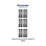 PANASONIC Aaa Ince Kalem Pil 12 Adet Kumanda Lamba Pili
