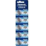 Panasonic CR2016 3V Lityum 5'li Blister Para Düğme Pil