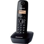 PANASONIC KX-TG1611 Siyah DECT Telsiz Telefon – Kablosuz Masaüstü Ev ve Ofis Telefonu
