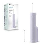 Panasonic Seri 300 Ağız duşu EW-DJ26-V303, diş duşu, 200 ml, IPX7, 2 standart başlık, 5 basınç ayarı, seyahat aksesuarı, mor