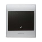 Panasonic Thea Blu Light Anahtar Çerçeve Chrome Matt + Beyaz Kapak Siyah