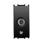 Panasonic Viko Panasonic Thea Modüler Siyah Uydu Prizi F Konnektörlü Sonlu Alt+Kapak 1m - WVTT14584BL-TR