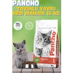 Pancho Tavuklu Yavru Kedi Maması 15 Kg