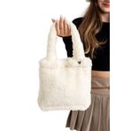 PANCHY CANKY Kadın Peluş Teddy Omuz Çantası - Yumuşak ve Şık Tasarım