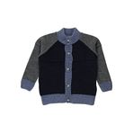 Panço 2221BK18001 Lacivert Bisiklet Yakalı Uzun Kollu Triko Erkek Çocuk Hırka