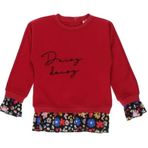 Panço 2221GB08053 Kırmızı Kız Çocuk Sweatshirt