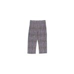 Panço 2221GK04012 Pembe Ekoseli Önü Yırtmaçlı Kız Çocuk Pantolon