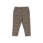 Panço 2221GK04016 Siyah Ekose Kumaş Kız Çocuk Pantolon