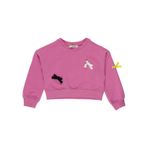 Panço 2221GK08062 Kuşgözü ve Bağlama Detaylı Uzun Kollu Örme Pempe Kız Çocuk Sweatshirt
