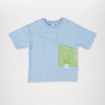 Panço Erkek Bebek Cepli T-Shirt - Mavi - 6 - 12 Ay