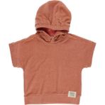 Panço Erkek Bebek Havlu Dokulu Kapşonlu Sweatshirt - 0 - 6 Ay - Turuncu