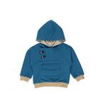 Panço Erkek Bebek Kapüşonlu Petrol Sweatshirt