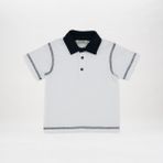 Panço Erkek Bebek Kontrast T-Shirt - 12 - 18 Ay - Beyaz