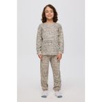 Panço Erkek Çocuk Baskılı Pijama Takımı - Gri - 5 Yaş