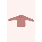 Panço Erkek Çocuk Yakalı Gül Rengi Sweatshirt