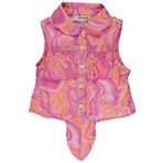 PANÇO Kız Bebek 2311GB06006 Desenli Gömlek, Fuşya, 0-6 Ay (56-62 cm)