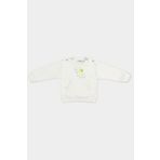 Panço Kız Bebek Baskı Detaylı Ekru Sweatshirt